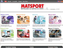 Tablet Screenshot of matsport.com